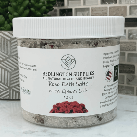 Rose Bath Salts with Epsom Salt, Rose Fragrance Oils