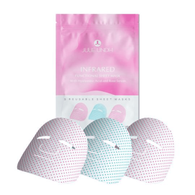 Infrared Functional Sheet Mask with Hyaluronic Acid and Rose Serum (Contains 3 Reusable Masks)