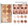 Highlighter Palette Tropical Highlighter Makeup Palette Metallic Shimmer Highlight Powder Palette Kit